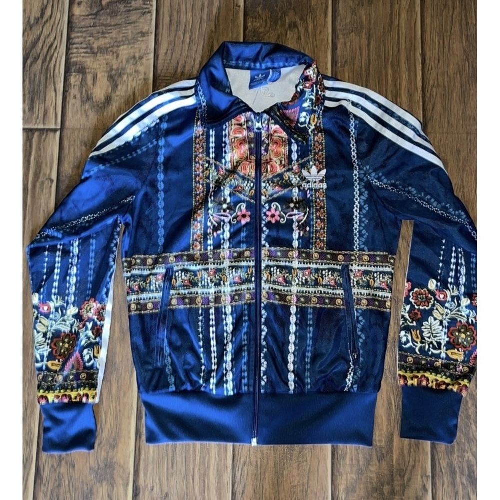 Adidas X Farm Rio Cirandeira Firebird Track Jacket Multi Womens Size S Floral